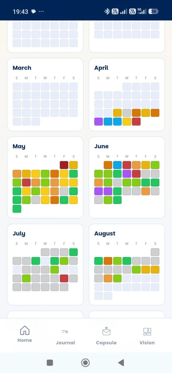 Emotion moments calendar