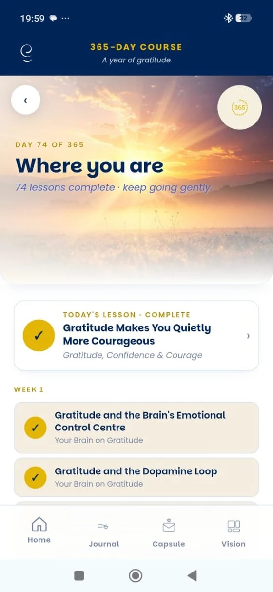 365 day course screen